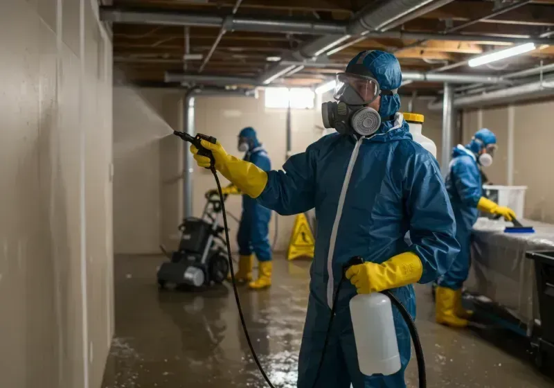 Basement Sanitization and Antimicrobial Treatment process in Cross City, FL